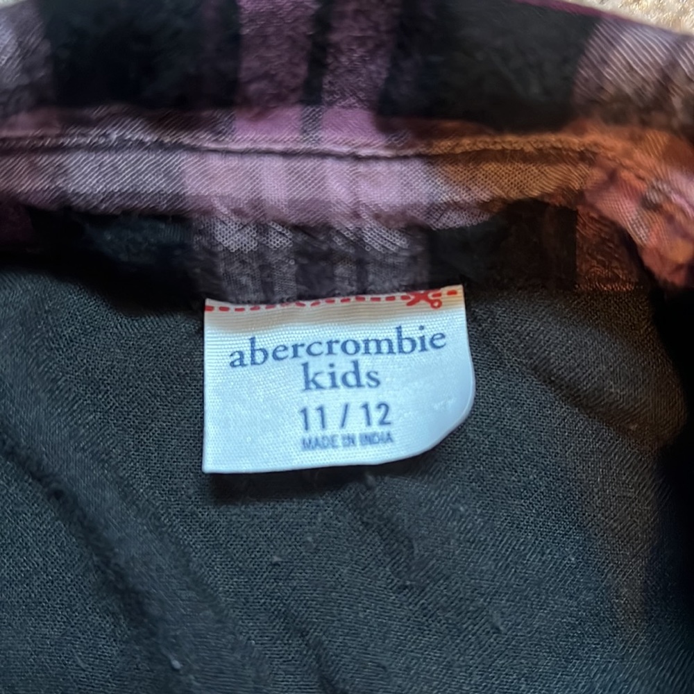 Abercrombie kids plaid dress size 11/12 - Picture 3 of 3